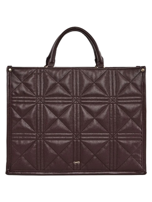LETIZIA Shopping bag con charm burgundy - Borse Donna