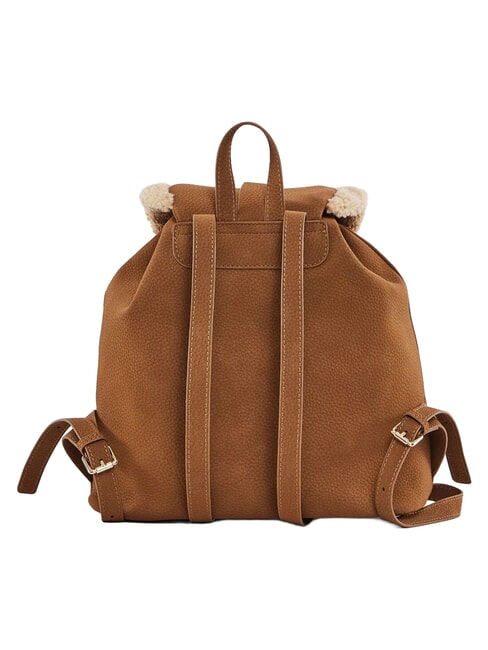 LYNN Zaino con tasche e logo in metallo tan - Borse Donna