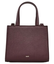 GAUD&Igrave; EMILY FLOCK Mini shopping bag con logo e tracolla burgundy - Borse Donna - 3