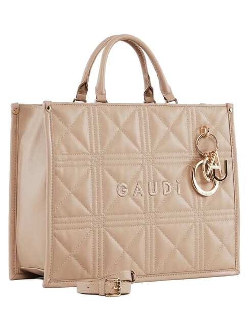 LETIZIA Shopping bag con charm Nude - Borse Donna