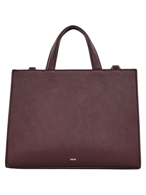 EMILY FLOCK Shopping bag con loro e tracolla burgundy - Borse Donna