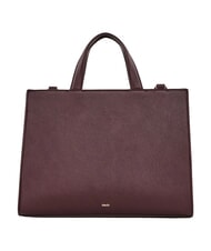 GAUD&Igrave; EMILY FLOCK Shopping bag con loro e tracolla burgundy - Borse Donna - 3