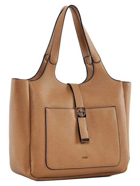 LYNN PLAIN Shopping bag con tasca frontale sand - Borse Donna