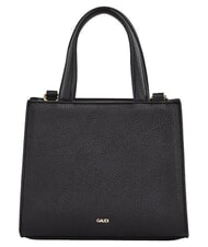 GAUD&Igrave; EMILY FLOCK Mini shopping bag con logo e tracolla NERO - Borse Donna - 3