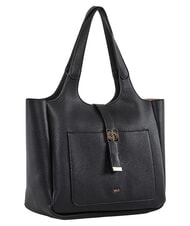 GAUD&Igrave; LYNN PLAIN Shopping bag con tasca frontale NERO - Borse Donna - 2
