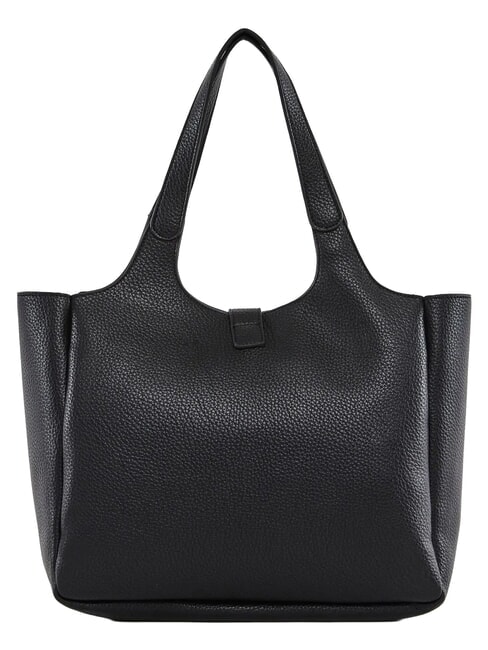 LYNN PLAIN Shopping bag con tasca frontale NERO - Borse Donna