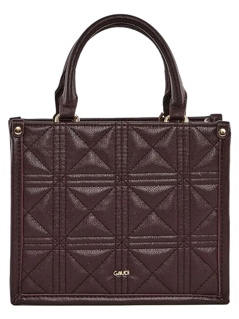 LETIZIA Mini shopping bag con charm burgundy - Borse Donna