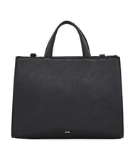 GAUD&Igrave; EMILY FLOCK Shopping bag con loro e tracolla NERO - Borse Donna - 3