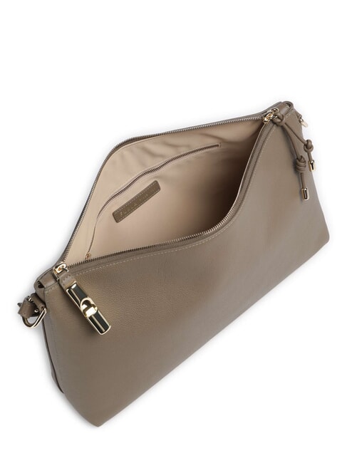 DEBBY Borsa a spalla, in pelle muddy gray - Borse Donna
