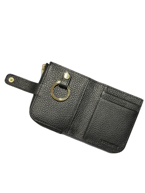 METALLIC SOFT Mini Portafoglio in pelle Nero - Portafogli Donna