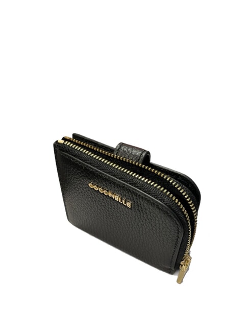 METALLIC SOFT Mini Portafoglio in pelle Nero - Portafogli Donna