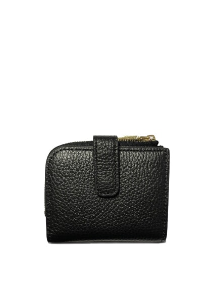 METALLIC SOFT Mini Portafoglio in pelle Nero - Portafogli Donna