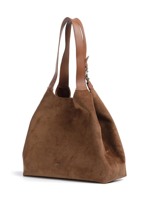 C-EASY CORDURO Borsa shopping a spalla, in pelle cognac - Borse Donna