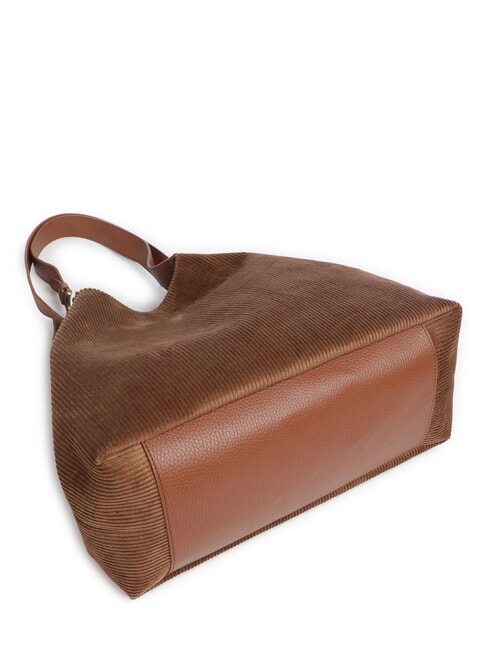 C-EASY CORDURO Borsa shopping a spalla, in pelle cognac - Borse Donna