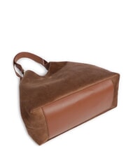 COCCINELLE C-EASY CORDURO Borsa shopping a spalla, in pelle cognac - Borse Donna - 4