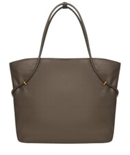 COCCINELLE LIZZIE Borsa shopping a spalla, in pelle fango - Borse Donna - 3