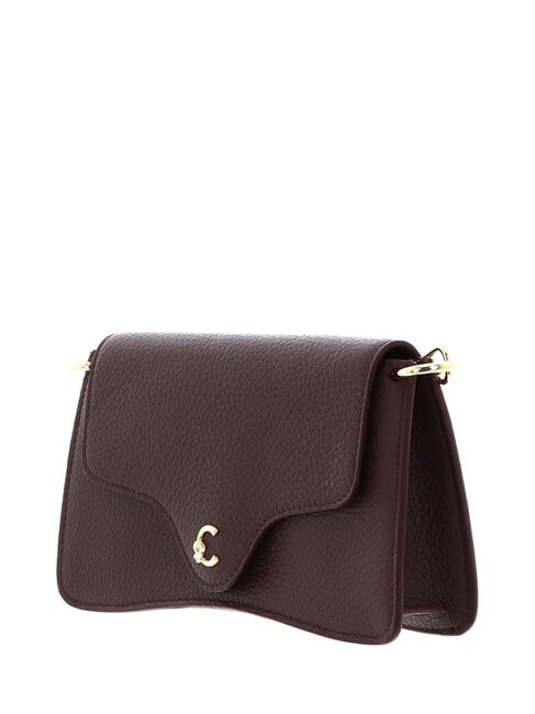 C-ME Borsa in pelle martellata con flap berry - Borse Donna