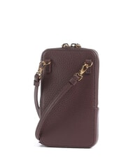 COCCINELLE FLOR Mini bag porta smarthphone in pelle berry - Borse Donna - 3