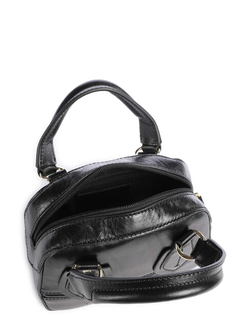 DAPHNE Bauletto con tracolla, in pelle Nero Oro - Borse Donna