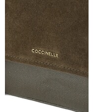COCCINELLE STG CAMPUS WAXED SUEDE Borsa a tracolla fango - Borse Donna - 3