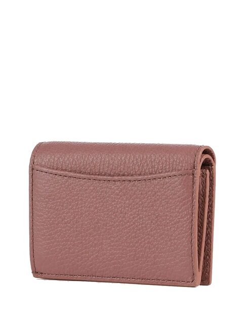 METALLIC SOFT Portafoglio compatto in pelle winter rose - Portafogli Donna