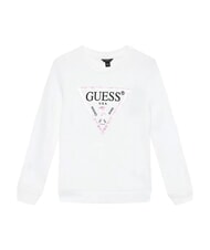 GUESS CORE KIDS Felpa con stampa logo triangolo purwhite - Felpe Bambini - 3