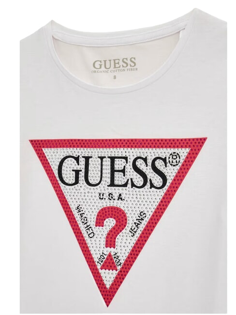 KIDS T-shirt maniche corte con strass purwhite - T-shirt Bambino