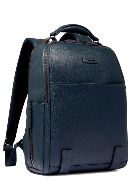 MODUS SPECIALE Zaino porta PC 14", in pelle blu - Zaini da lavoro porta PC