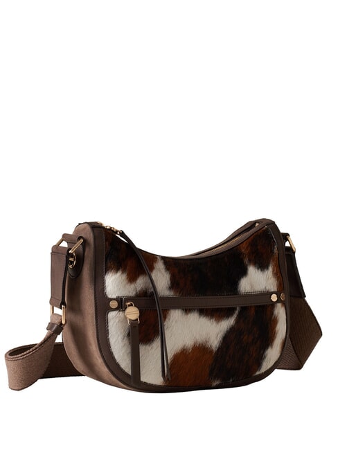 LUNA Borsa in cavallino naturale/cenere/cacao - Borse Donna