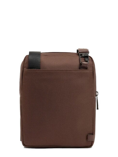 WOLLEM Borsello porta ipad mini tessuto e pelle MARRONE - Tracolle Uomo