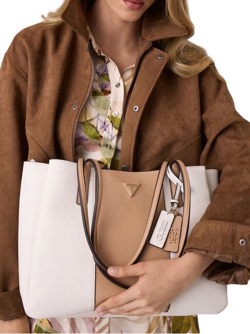 NOELLE 2 Borsa shopping a spalla off white/beige - Borse Donna