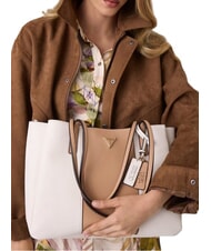 GUESS NOELLE 2 Borsa shopping a spalla off white/beige - Borse Donna - 2