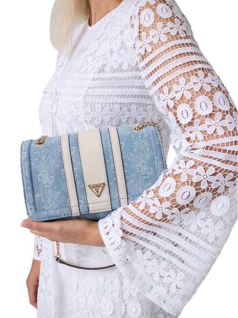 NOELLE 2 Borsa a tracolla denim logo - Borse Donna