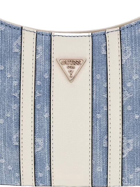 NOELLE 2 Borsa a spalla regolabile denim logo - Borse Donna