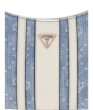 GUESS NOELLE 2 Borsa a spalla regolabile denim logo - Borse Donna - 5
