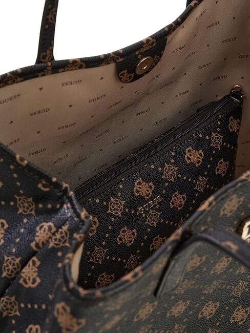 EMELIE Borse tote a spalla espresso logo - Borse Donna