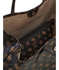 GUESS EMELIE Borse tote a spalla espresso logo - Borse Donna - 4