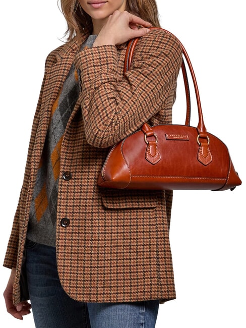 MAGDA Borsa a spalla, in pelle zafferano/oro - Borse Donna