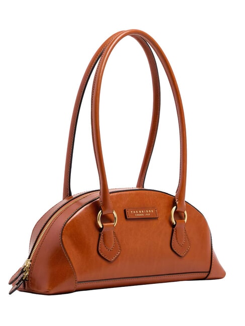 MAGDA Borsa a spalla, in pelle zafferano/oro - Borse Donna