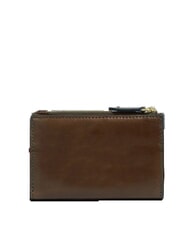 THE BRIDGE LUCREZIA  Pochette in pelle moka with gold - Portafogli Donna - 3