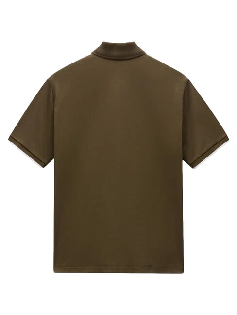 E-BADGE SS 1 Polo a maniche corte dark olive - Polo Uomo