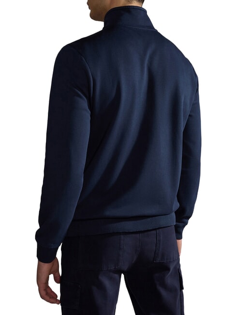 BALIS FZ Felpa a collo alto, con zip blu marine - Felpe Uomo