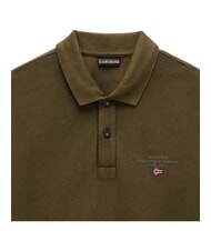 NAPAPIJRI ELBAS 4 Polo manica corta cotone dark olive - Polo Uomo - 4