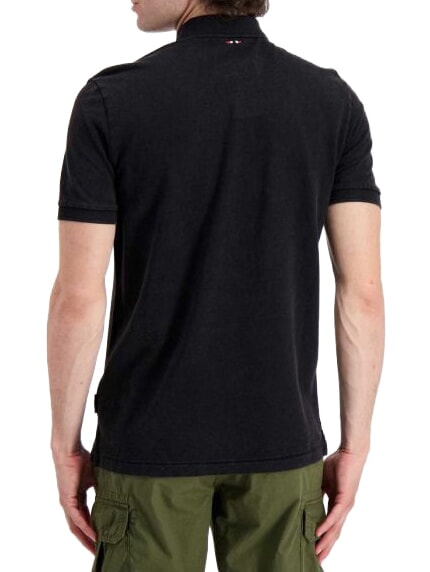 ELBAS 4 Polo manica corta cotone black 041 - Polo Uomo