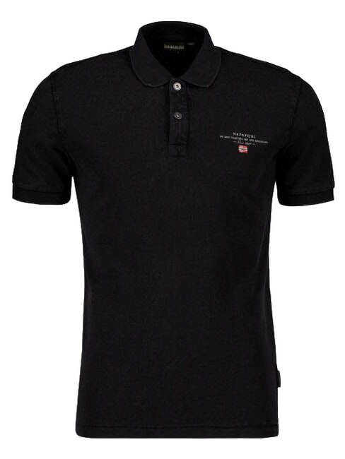 ELBAS 4 Polo manica corta cotone black 041 - Polo Uomo