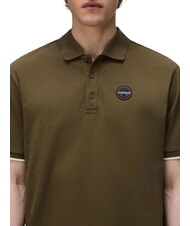 NAPAPIJRI E-BADGE SS 1 Polo a maniche corte dark olive - Polo Uomo - 3