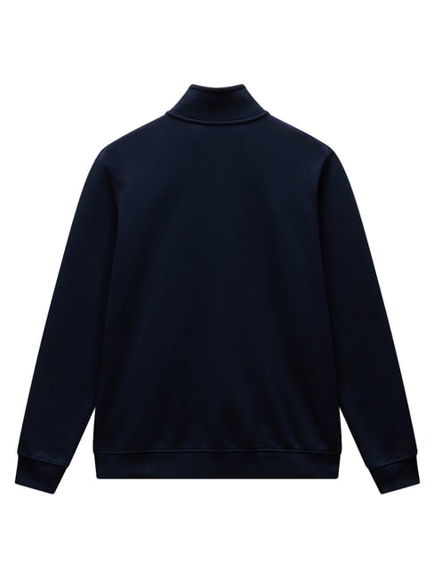 BALIS FZ Felpa a collo alto, con zip blu marine - Felpe Uomo