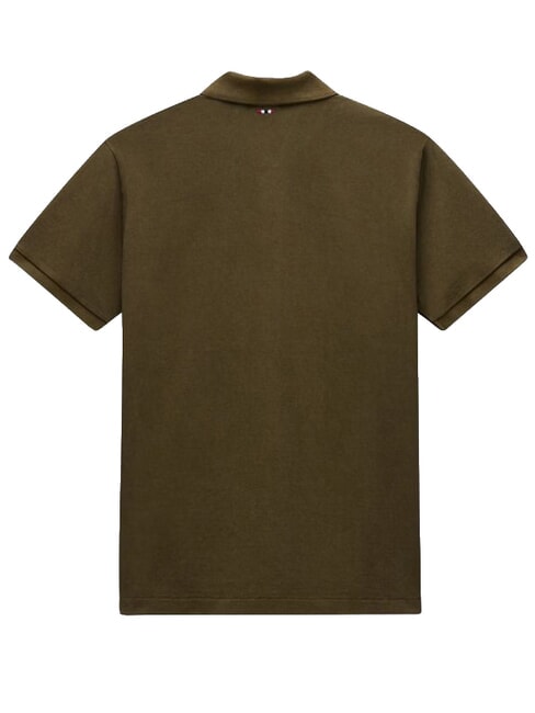 ELBAS 4 Polo manica corta cotone dark olive - Polo Uomo