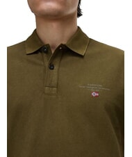NAPAPIJRI ELBAS 4 Polo manica corta cotone dark olive - Polo Uomo - 3