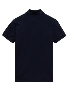 K ELBAS 5 Polo a maniche corte, puro cotone blu marine - T-shirt